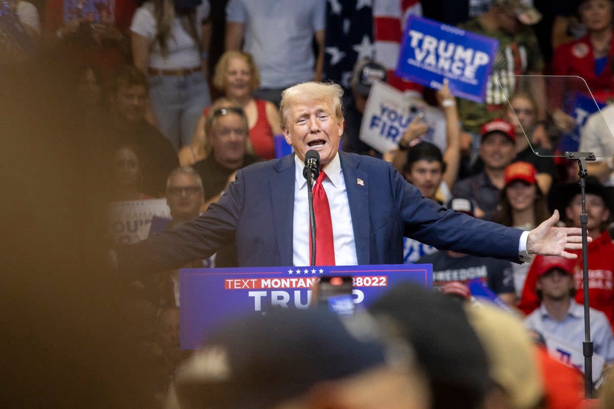 Allies of Trump see his conspiratorial messages and insults based on race as anything but productive, according to a report. (AFP via Getty Images)