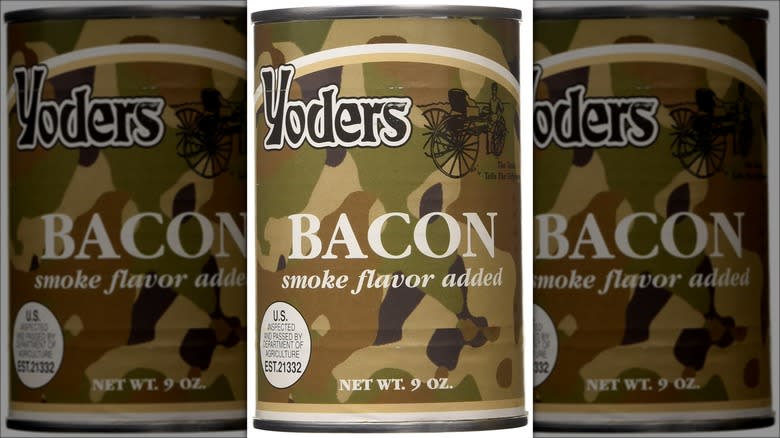 Yoders canned bacon