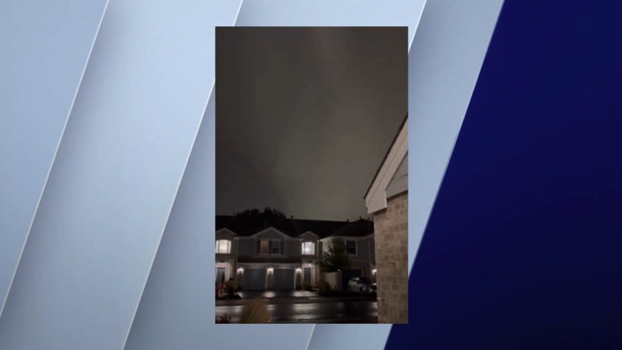 A video captured by the viewer @tom_paints shows a massive wall cloud in Naperville.