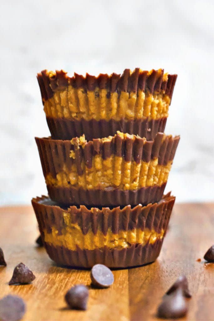 29) Chocolate Pumpkin Cups