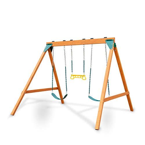 11) Ranger Wooden Swing Set with Swings