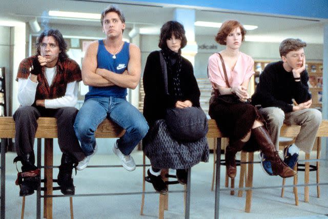 Universal Pictures/Everett Collection From left: Judd Nelson, Emilio Estevez, Ally Sheedy, Molly Ringwald, and Anthony Michael Hall in 'The Breakfast Club'