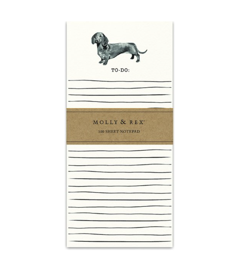 29) Dachshund Magnetic List Pad