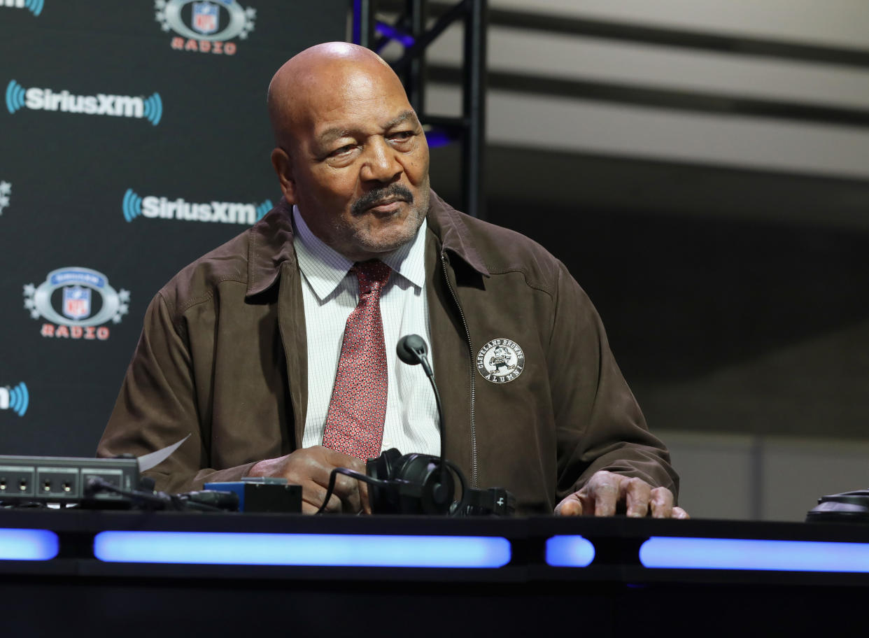 Jim Brown wrote an op-ed in The New York Times calling for greater pensions for retired players. (Photo by Cindy Ord/Getty Images for SiriusXM)