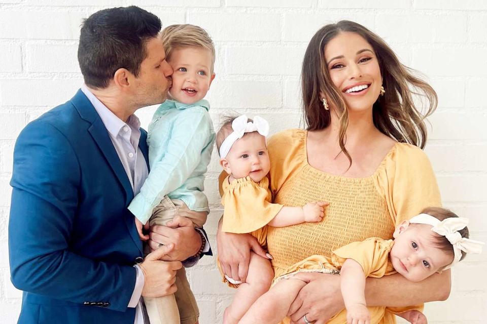 <p>Nia Sanchez/Instagram</p> Nia Sanchez (right) and husband Daniel Booko (left) with their children Asher (second left), Isabelle Marie and Zariah Rose