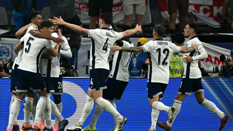 Kane drew England level from the penalty spot. - OZAN KOSE/AFP/AFP via Getty Images