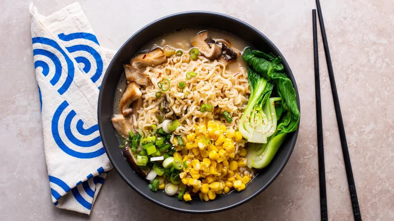 Vegan Miso Ramen bowl