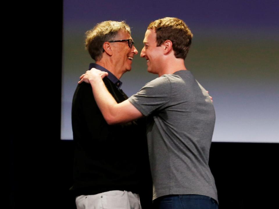 Bill Gates und Mark Zuckerberg. - Copyright: Beck Diefenbach/Reuters