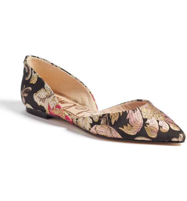 Yes, you can wear flats with midi skirts. No, they won't make you look shorter. The key is to stay away from rounded toes, and find flats with an almond toe or pointed toe to elongate your bottom half. Shop these pointed toe beauties <strong><a href="http://shop.nordstrom.com/s/sam-edelman-rodney-pointy-toe-dorsay-flat-women/4659069?origin=category-personalizedsort&amp;fashioncolor=BLACK%20SUEDE" target="_blank">here</a></strong>.