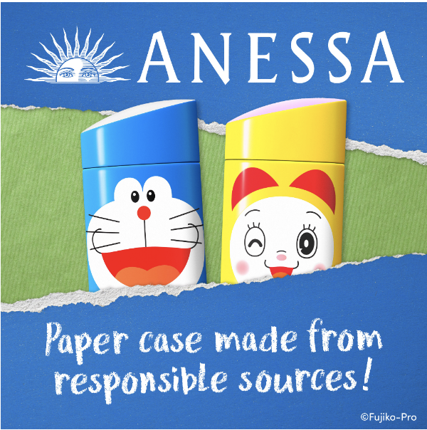 Anessa X Doraemon limited-edition sunscreen comes in 2 characters.