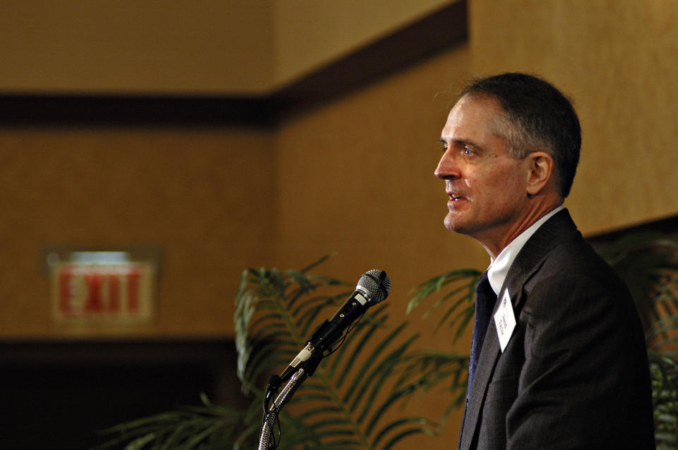 Jared Taylor at the 2006 American Renaissance conference.&nbsp; (Photo: David S. Holloway via Getty Images)