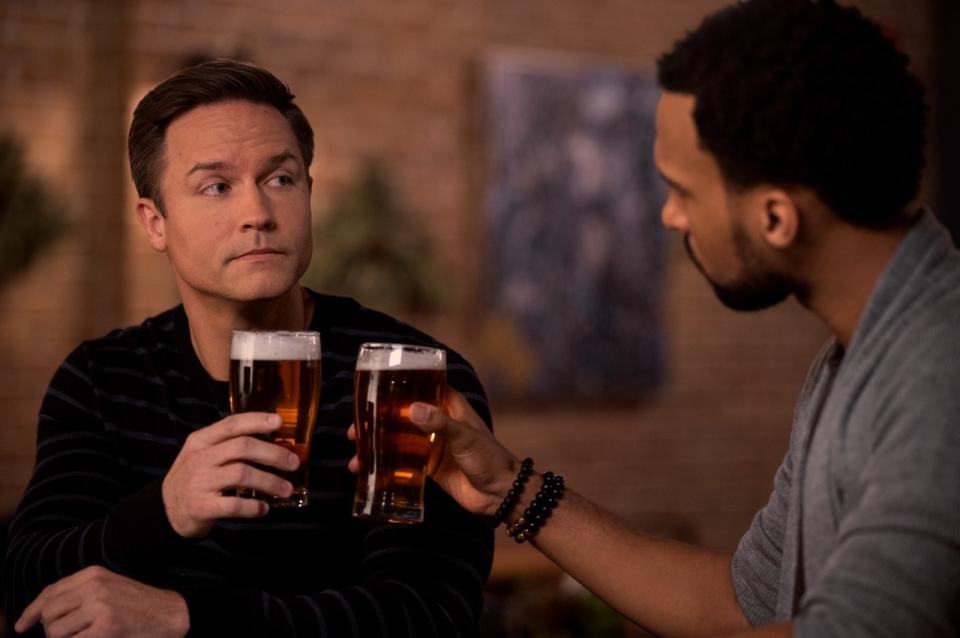 Scott Porter and Nathan Mitchell in Ginny & Georgia
