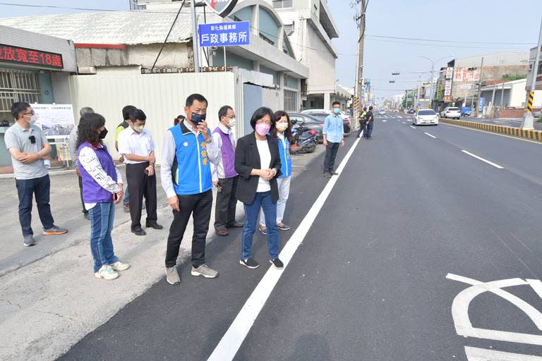 福興鄉彰鹿路道路改善完工　提升行的安全