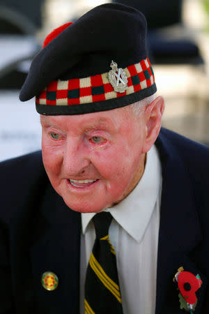 British World War Two veteran Alex Munro, 96, attends a ceremony for the anniversary of the Battle of El Alamein, at El Alamein war cemetery in Egypt, October 20, 2018. REUTERS/Amr Abdallah Dalsh