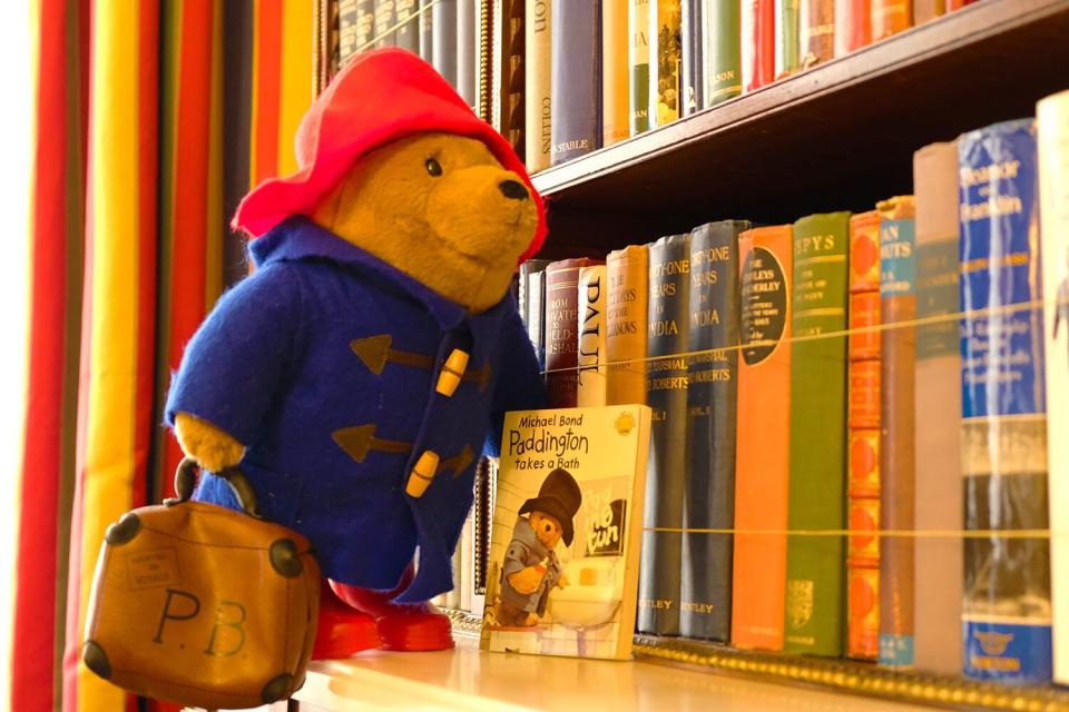 Paddington Bear and other teddy bears enjoying their stay at Buckingham Palace and Clarence House