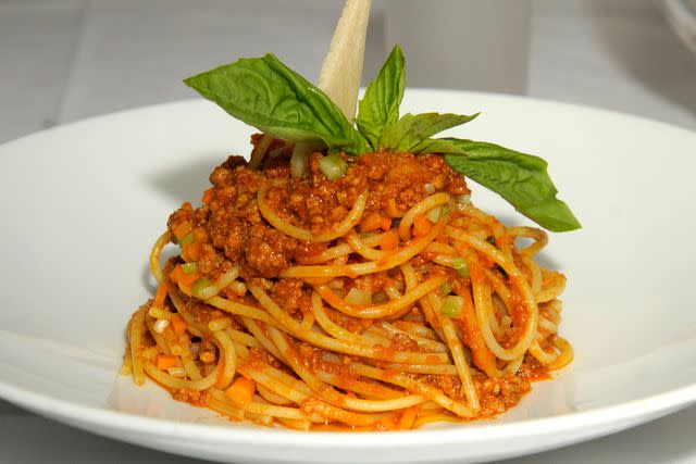 <p>Courtesy of Bricco</p> Pasta bolognese from Bricco in Boston