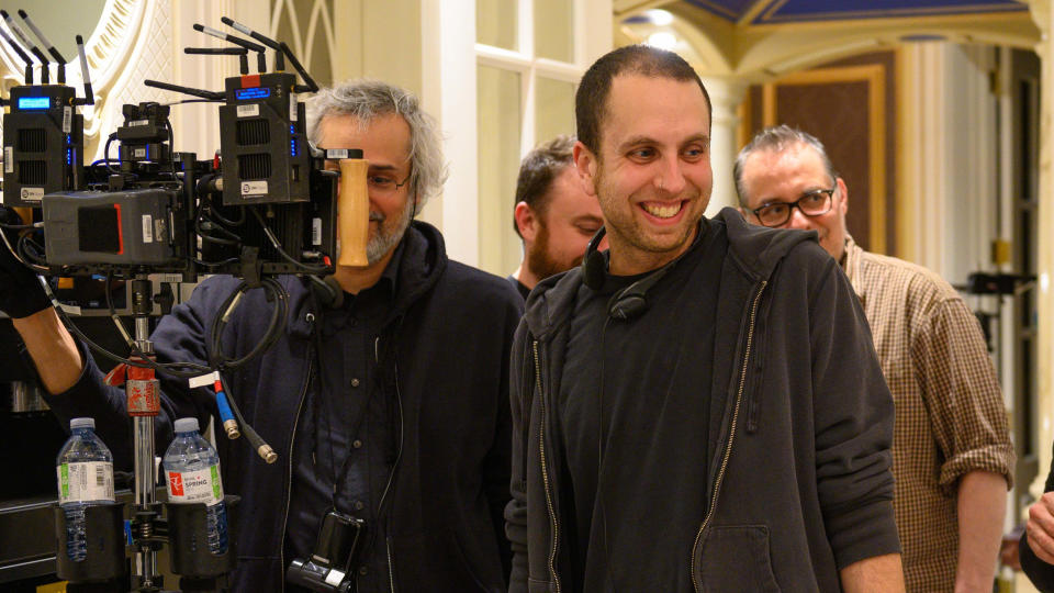 Brandon Cronenberg on the set of 'Possessor'. (Credit: Amanda Matlovich/Signature Entertainment)