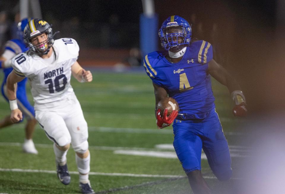 Donovan Catholic running back Najee Calhoun was one of the top performers in the Shore Conference in Week 3