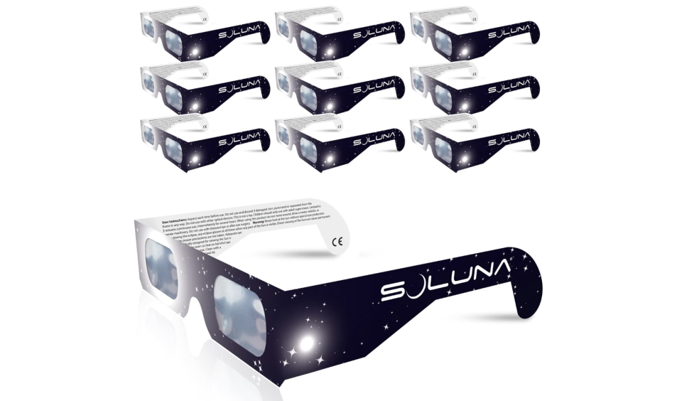 10 lentes para eclipse solar Soluna con certificación ISO y CE