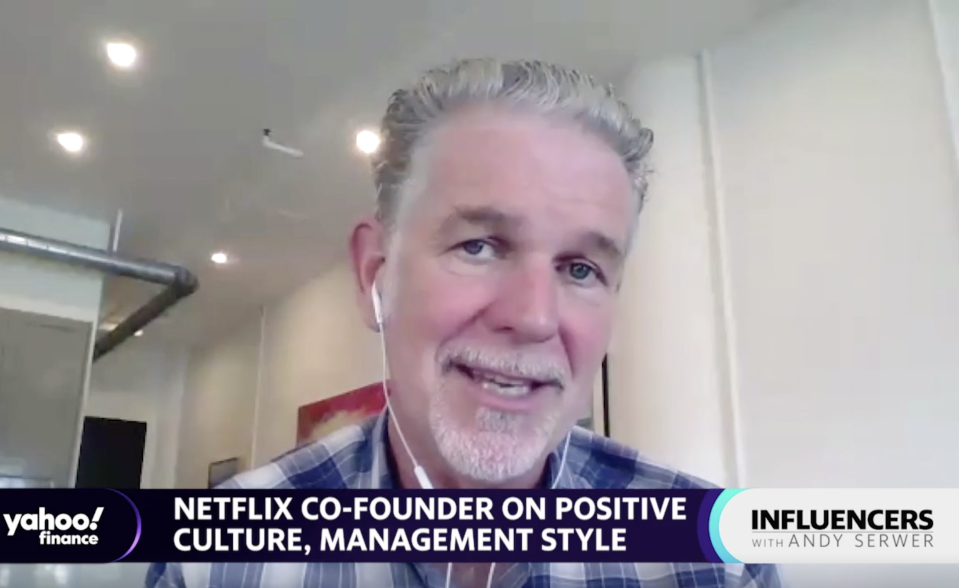 Netflix co-CEO and co-founder Reed Hastings speaks with Yahoo Finance's Andy Serwer.