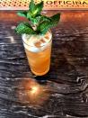 <p><strong>Ingredients</strong> </p><p>1.5 oz bourbon <br>.5 oz Braulio <br>.75 oz lemon <br>.5 oz honey syrup <br>6 mint leaves <br>2 dash of Angostura bitters <br>1 oz of soda water</p><p><strong>Instructions</strong><br></p><p>Combine all ingredients except soda water in a shaker tin with ice and shake. Strain into a Collins glass with ice and a mint sprig.</p><p><em>From <a href="https://www.officinadc.com/" rel="nofollow noopener" target="_blank" data-ylk="slk:Officina;elm:context_link;itc:0;sec:content-canvas" class="link ">Officina</a> in Washington D.C.</em></p>