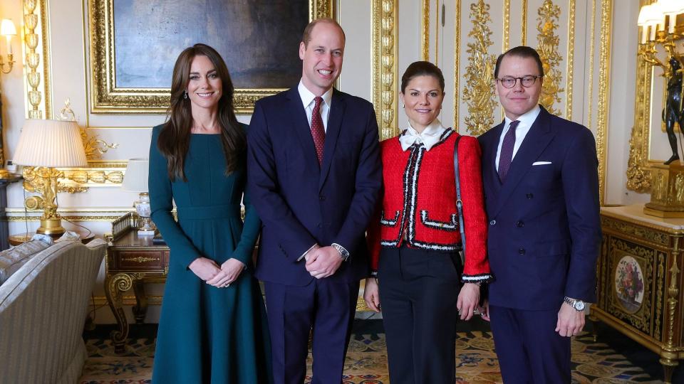 kate and william with victoria and daniel at windsor castle