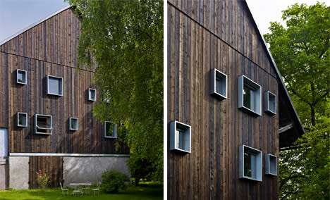 modern windows alsace farmhouse
