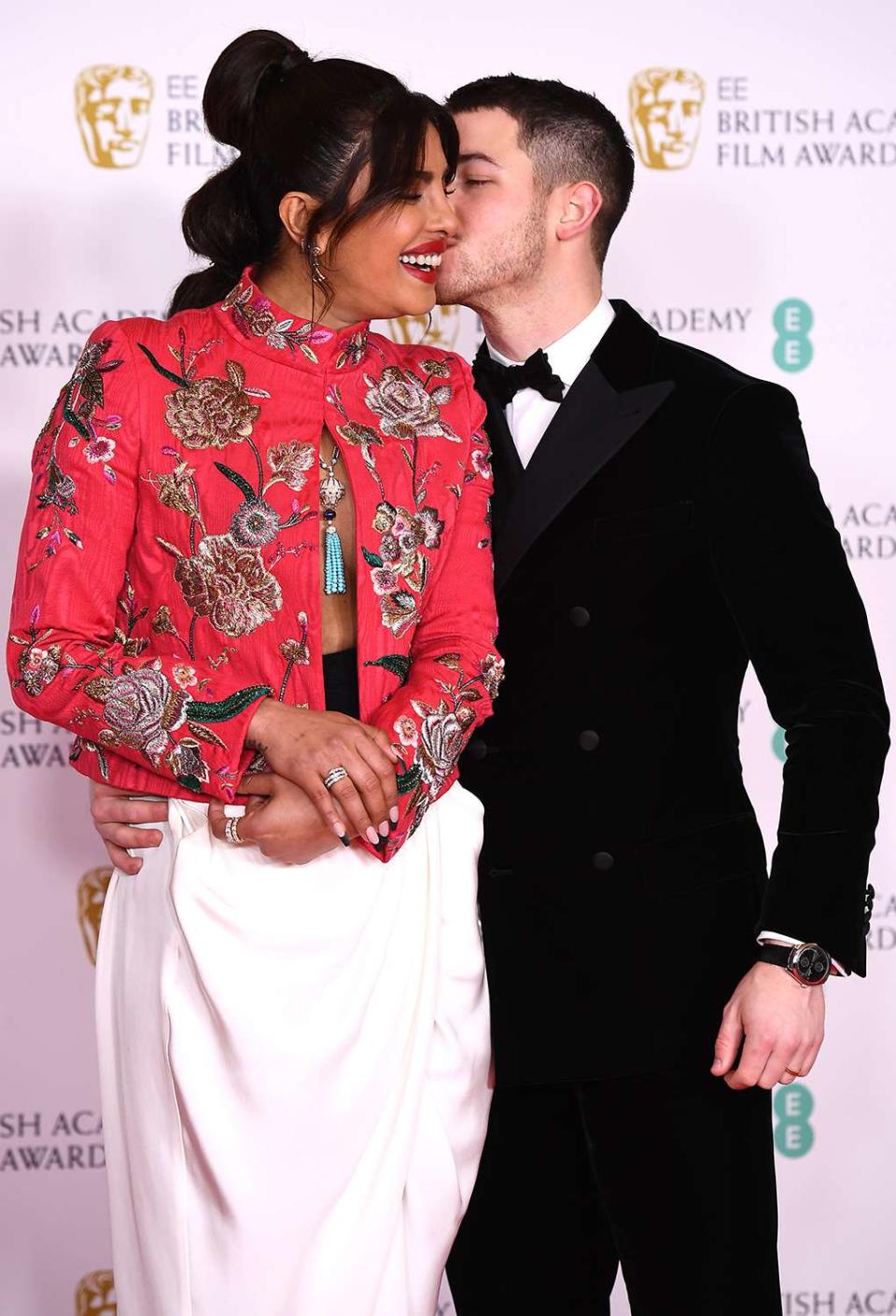 Nick Jonas and Priyanka Chopra at the EE British Academy Film Awards