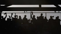 Fans cheer in Citizens Bank Park during the sixth inning in Game 4 of baseball's National League Division Series between the Philadelphia Phillies and the Atlanta Braves, Saturday, Oct. 15, 2022, in Philadelphia. (AP Photo/Matt Rourke)