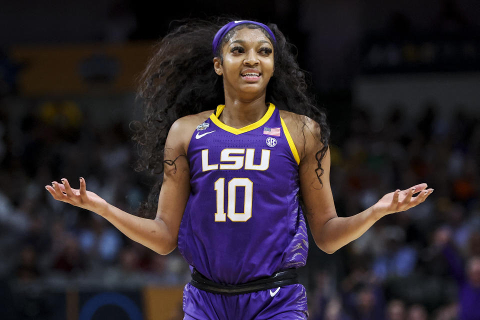 LSU forward Angel Reese is one of the top women's basketball players in the country after leading LSU to a national championship last season. (Kevin Jairaj/USA TODAY Sports)