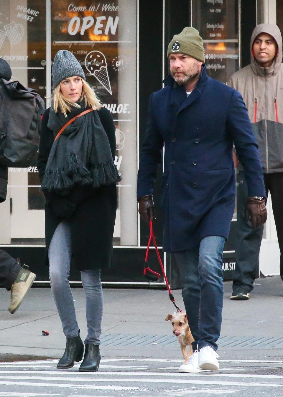 Liev Schreiber and Girlfriend Take Winter Walk Together in N.Y.C.