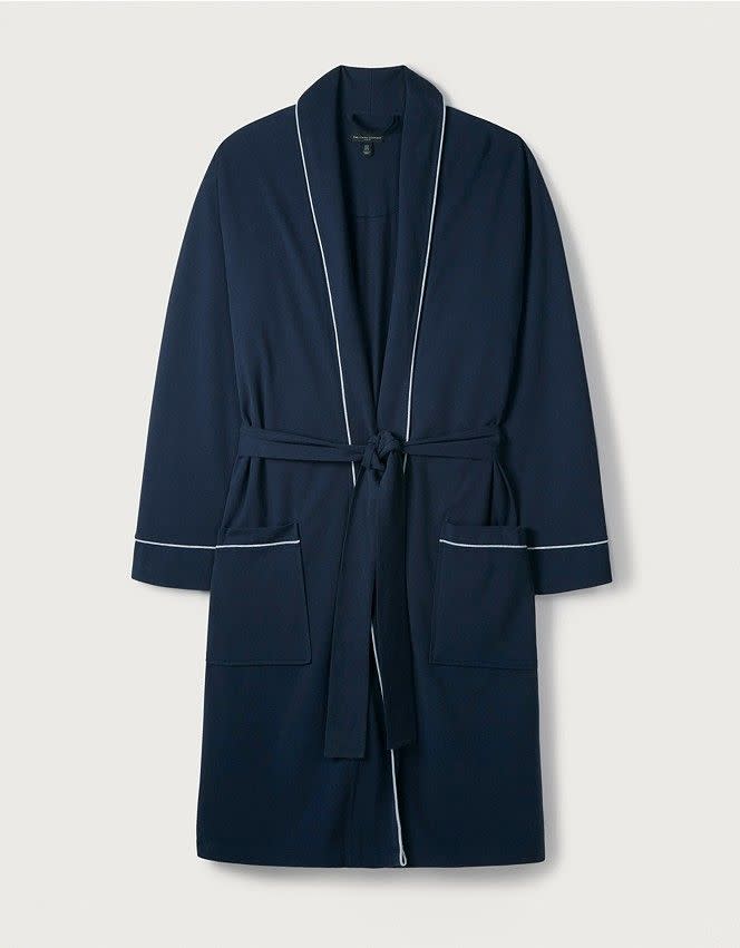 Men's Cotton-Jersey Robe