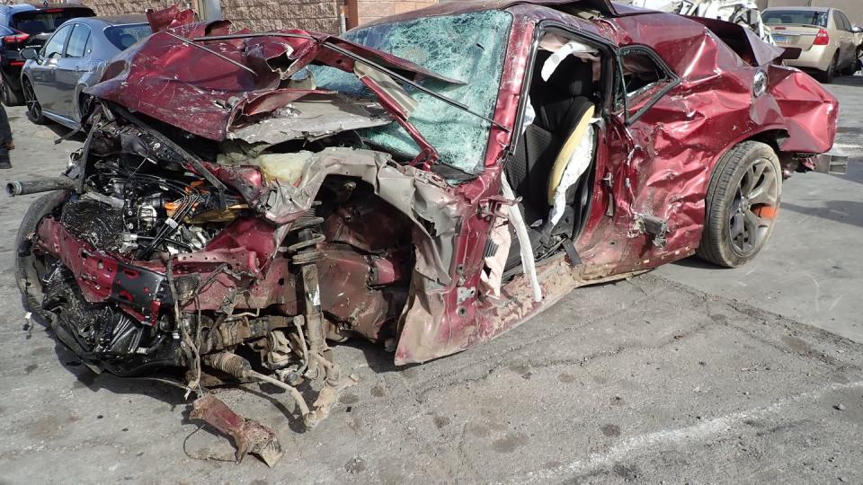 a car that has been involved in a accident