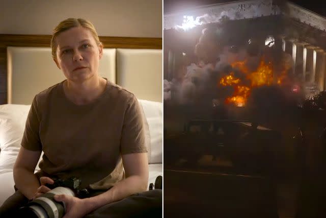 Kirsten Dunst in the 'Civil War' trailer