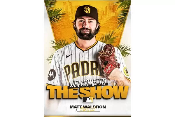 聖地牙哥教士昨天推出蝴蝶球投手華德隆（Matt Waldron）只先發一天就被下放。摘自教士推特