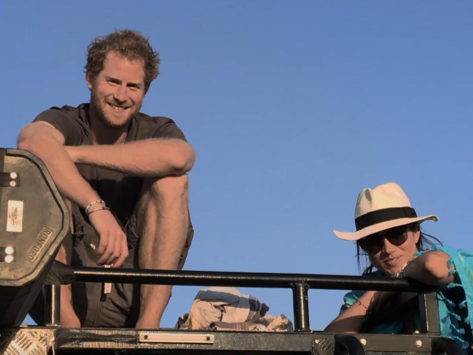 Prince Harry and Meghan Markle in Botswana.