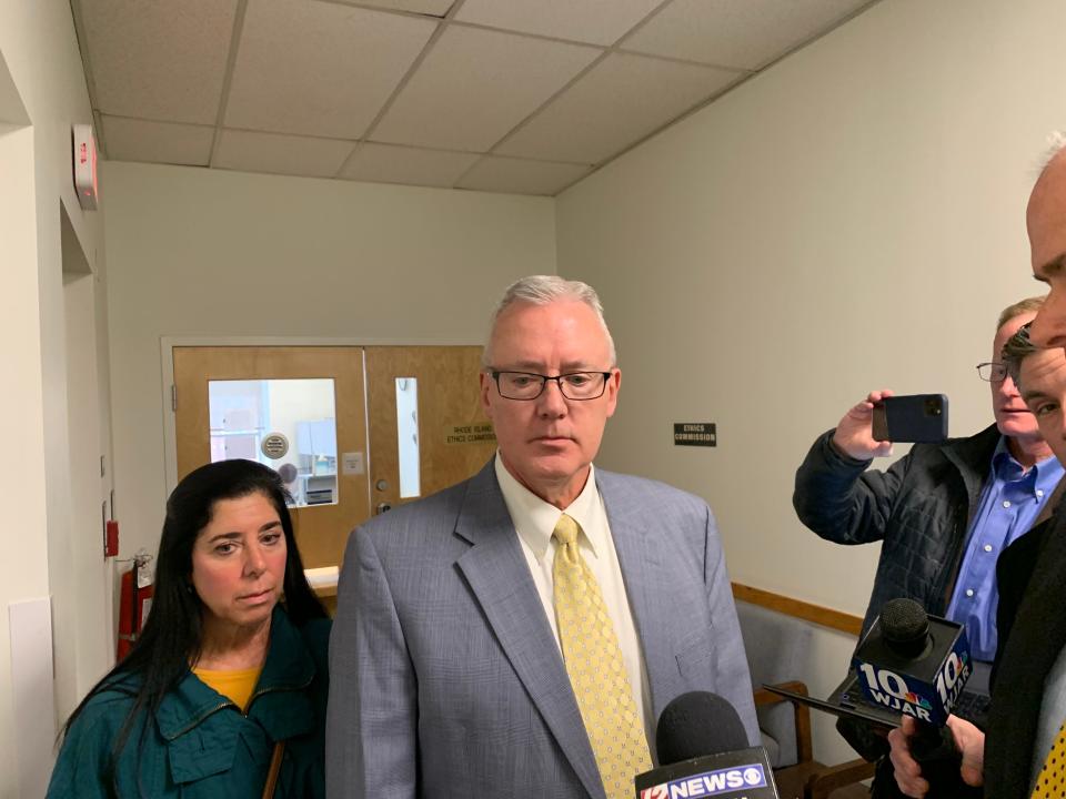 David Patten, the former director of the state's Division of Capital Asset Management and Maintenance, seen after a meeting with the state's Ethics Commission on March 26.