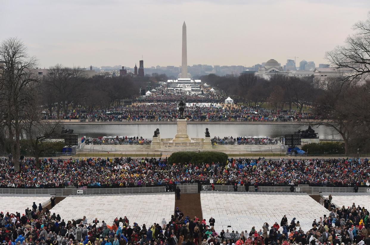 <p>Donald Trump’s inauguration in 2016</p> (Getty)