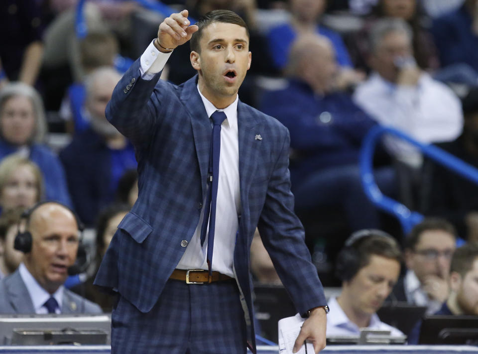 Ryan Saunders led the Timberwolves to a tight victory in his coaching debut. (AP Photo)