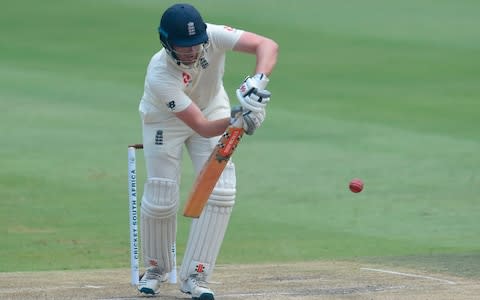 England's Dom Sibley plays a shot during the third day of the fourth Test cricket match between South Africa and England at the Wanderers Stadium in Johannesburg on January 26, 202 - Credit: AFP