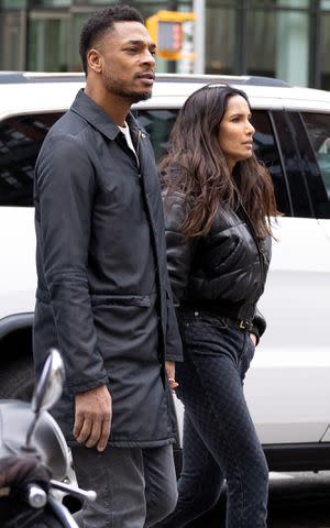 <p>SplashNews</p> Terrance Hayes and Padma Lakshmi in New York City on April 27