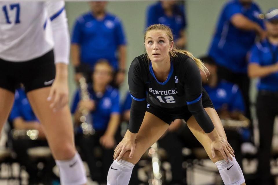 Kentucky’s Gabby Curry is the three-time defending SEC Libero of the Year.