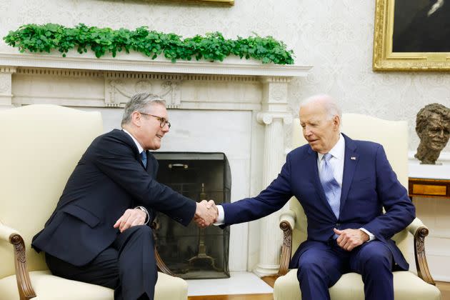 Keir Starmer meets Joe Biden in the Oval Office.