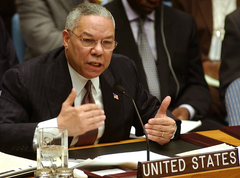 Powell claimed speech to UN result of ‘great intelligence failure’ (Getty)