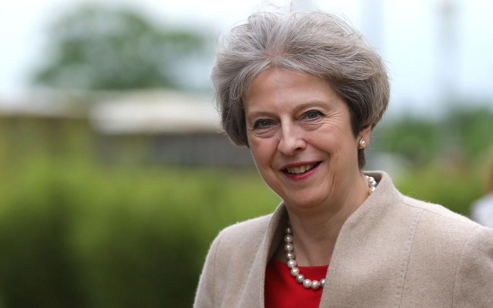 Theresa May, the Prime Minister, arrives in York for the BBC Question Time special - Credit: Christopher Furlong/Getty Images Europe