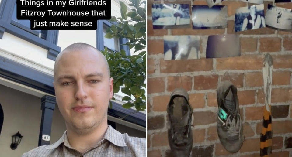 Matt Martin shared a video on TikTok after a disturbing discovery in Melbourne attic.