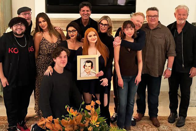 <p>Jesse Tyler Ferguson/Instagram</p> The reunited 'Modern Family' cast (minus one)