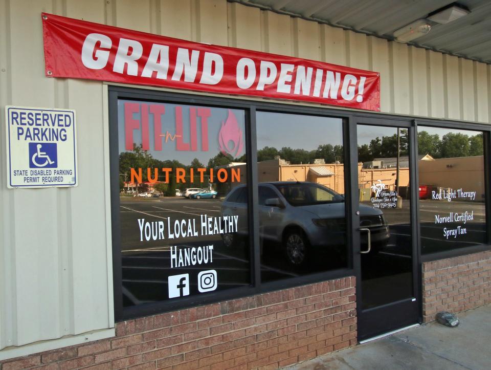 The exterior of FIT N LIT Nutrition Tuesday morning, Aug. 1, 202, on East Dallas Road in Stanley.