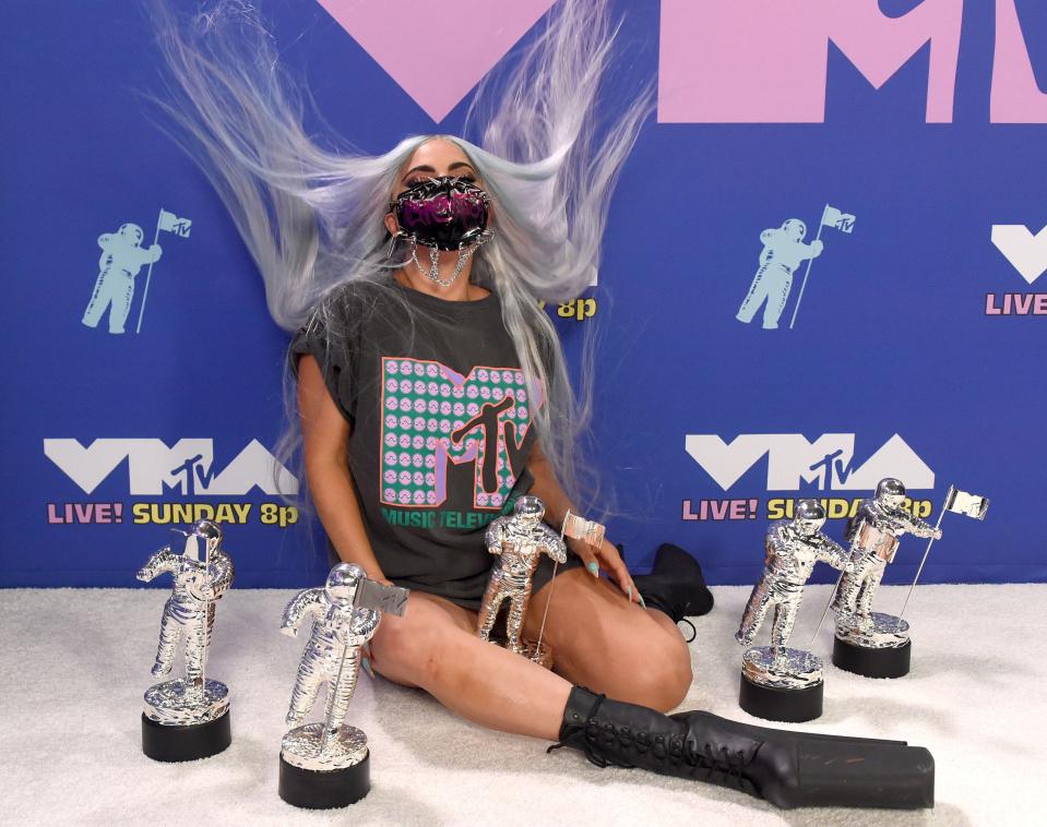 Lady Gaga at the 2020 VMAs. (Photo: Getty Images)