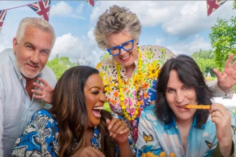 From left Paul Hollywood, Alison Hammond, Prue Leith and Noel Fielding